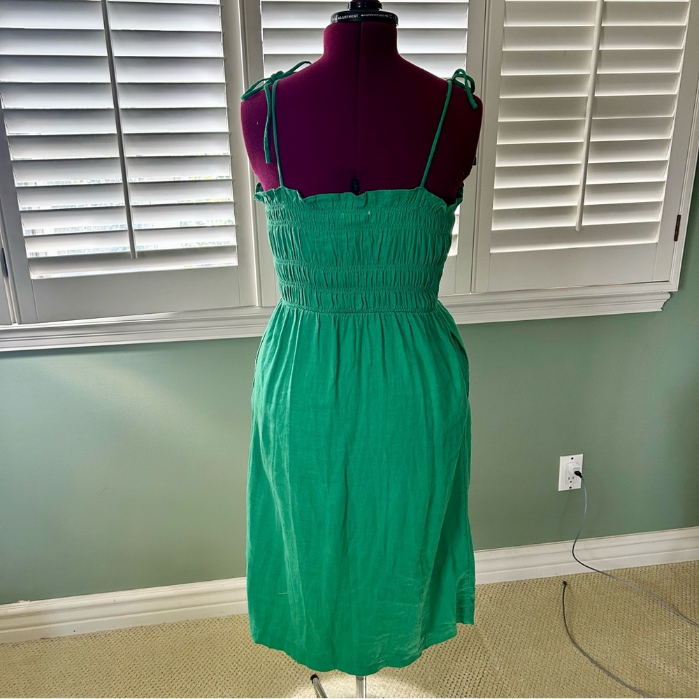 Universal Thread Green Button-Down Linen Blend Mi… - image 5